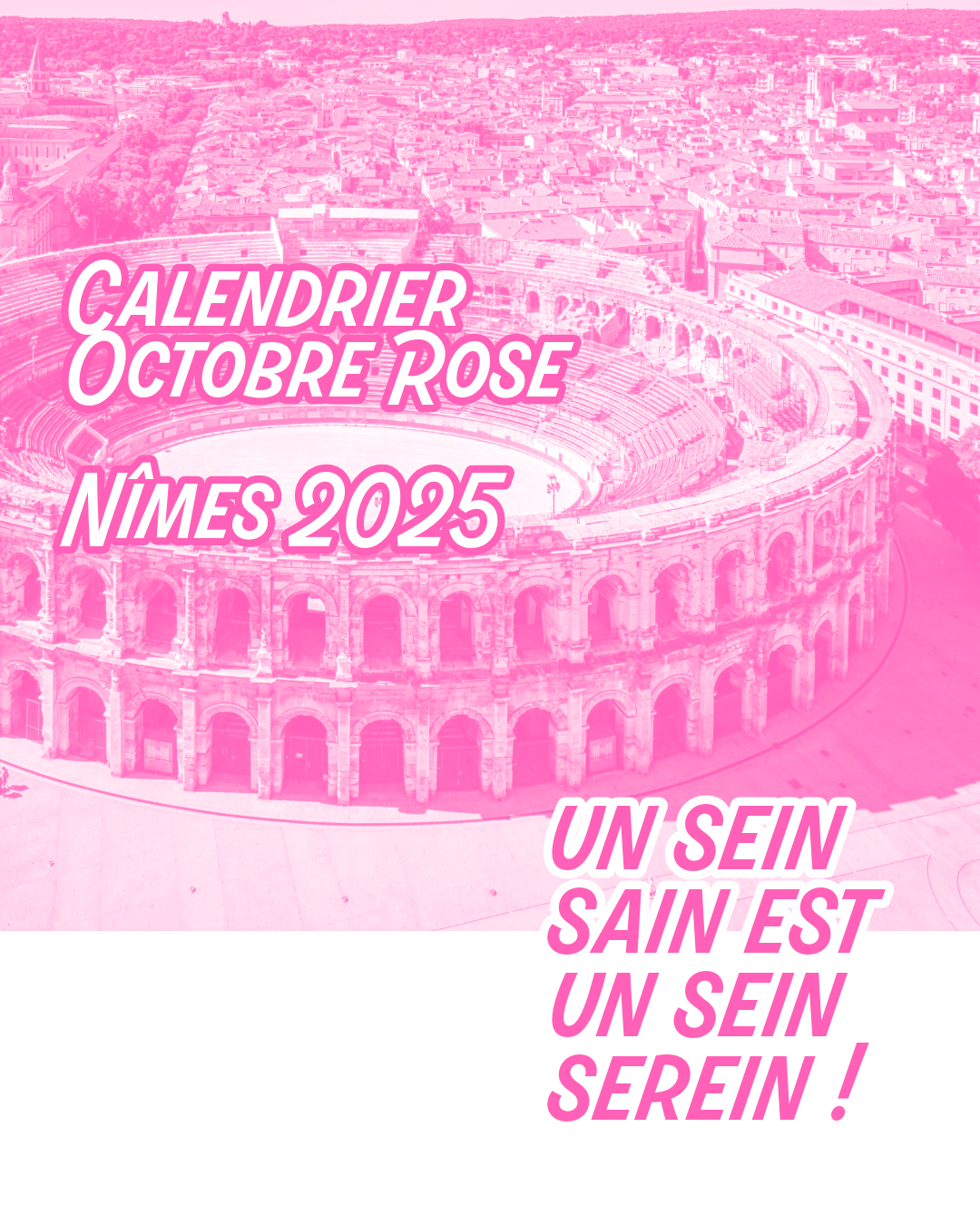 Octobre Rose Montpellier 2025 - Calendrier de Prévention Octobre Rose Nîmes 2025 - Calendrier de Prévention