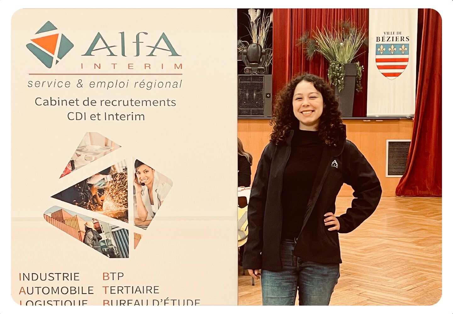 ALFA Intérim au Salon Mission Emploi à Béziers (PLIE & France Travail)